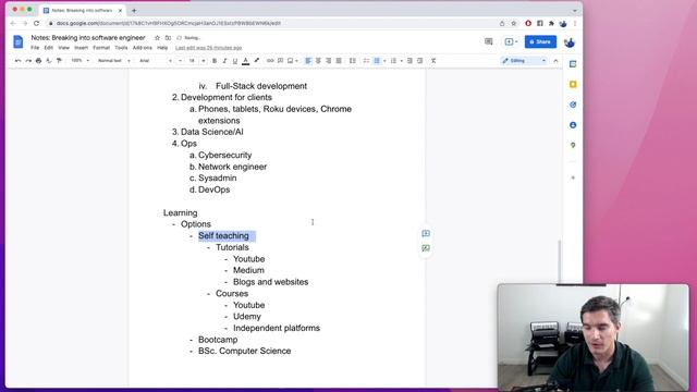 Roadmap for breaking into Software Engineering смотреть онлайн