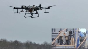 Обработка полей дроном Dji Agras T30 март 2023 г.