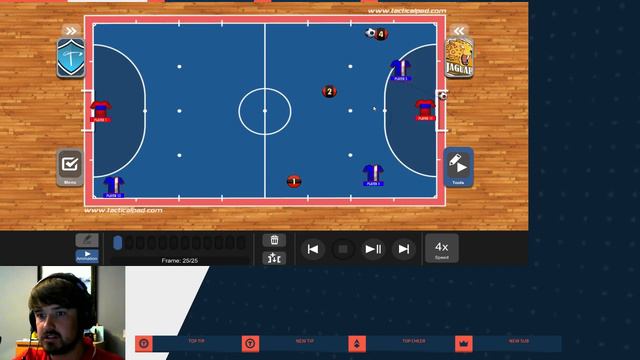 TacticalPad 2vs1 Warm Up, 1vs1 Continuous Game And L Shape Tactics