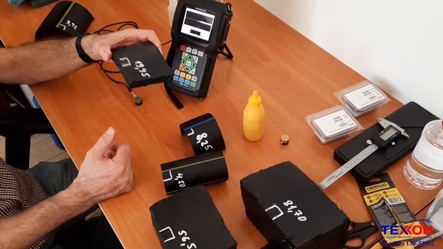 Измерение толщины труб из полиэтилена ультразвуковым толщиномером Olympus 38DL Plus. Часть 2. смотреть онлайн