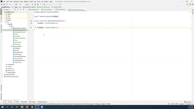 Abstract Factory Design Pattern смотреть онлайн