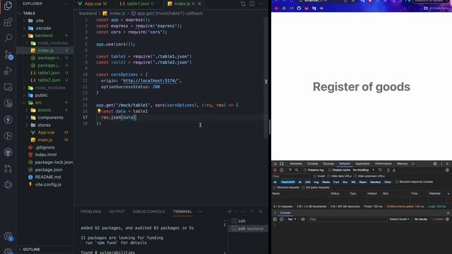 Vue 3 | Node.js | Fullstack | Проста таблиця з даними на Vue та Node.js Express | Ч. 1 смотреть онлайн