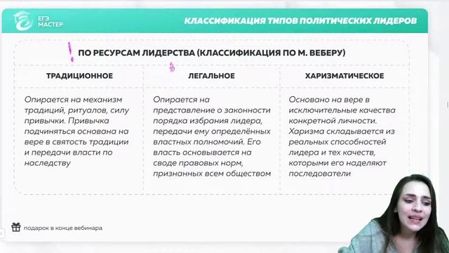 Что нужно знать о политическом лидерстве в ЕГЭ по обществознанию 2022? смотреть онлайн