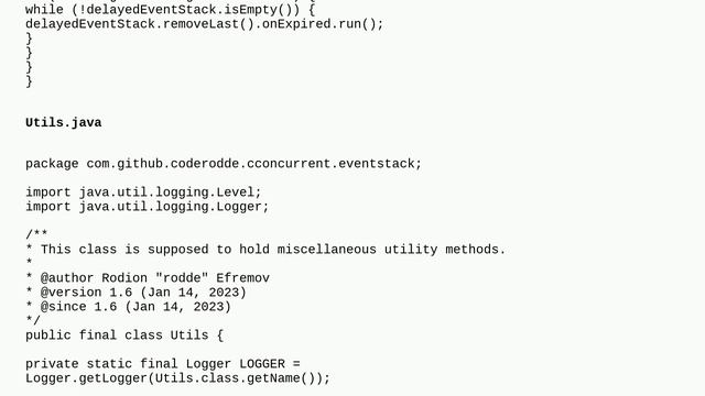 Delayed, concurrent event stack in Java - follow-up смотреть онлайн