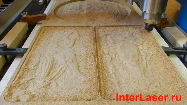 Резка дуба на фрезерном гравере CARVER.avi