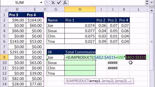 Excel Magic Trick 708: Lookup Multiplying -- SUMPRODUCT, Boolean, & INDEX MATCH solution смотреть онлайн