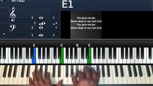 You Give Me Joy by Vashawn Mitchell Piano Chords смотреть онлайн