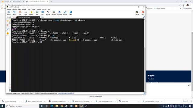 Part 1 Session 9 Create Container , install docker , how to push image and edit , login, stop etc. смотреть онлайн