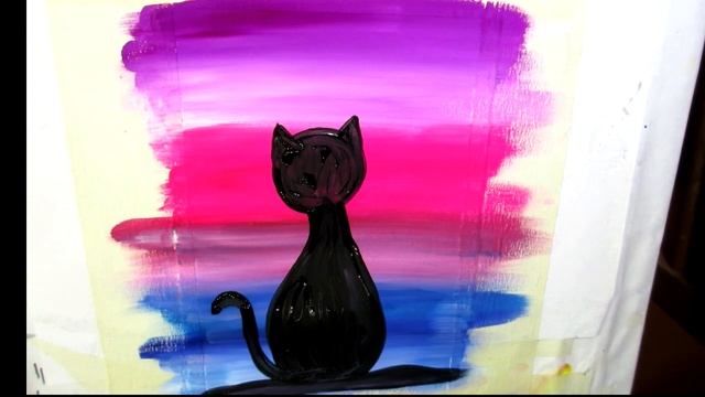 Как нарисовать ЧЕРНОГО КОТИКА! Нарисовать КОТЕНКА ПРОСТО. НАРИСОВАТЬ ЗВЕЗДНОЕ НЕБО. НАРИСОВАТЬ ЗАКА смотреть онлайн
