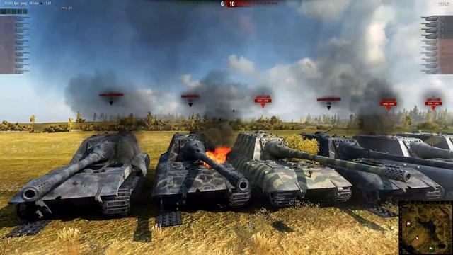 ► World of Tanks: 10 Grille 15s vs 10 JagdPanzer E-100s - BOOM! - Face Off #13 смотреть онлайн