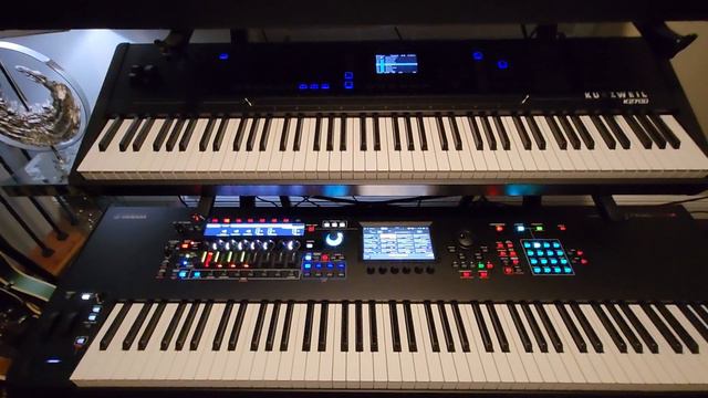 Yamaha Montage m8x Quick Review and Comparison to the Original Montage and Roland Fantom. смотреть онлайн