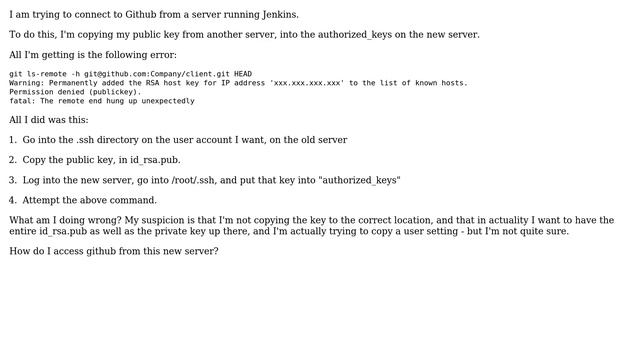 Unix & Linux: Connecting to Github from server смотреть онлайн