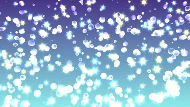 Фон яркий голубой. Красивый сверкающий футаж звездочки и шарики смотреть онлайн
