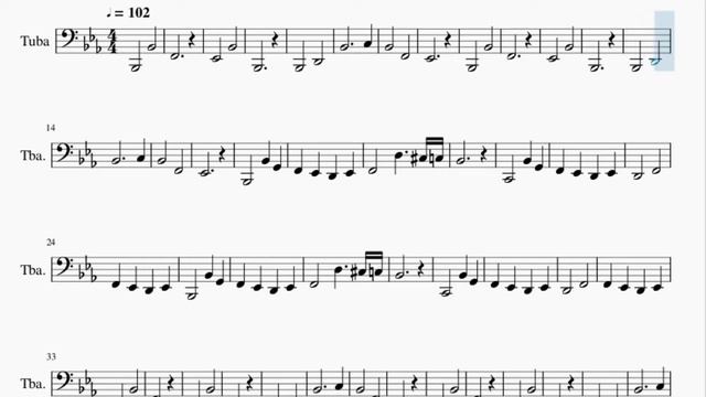 Tuba Sheet Music: How to play Undertale Main Theme by Toby Fox смотреть онлайн