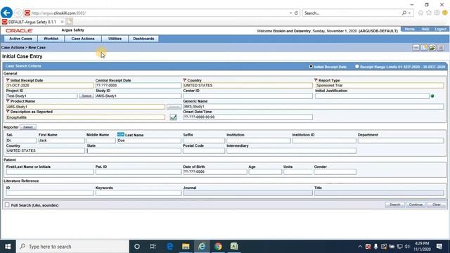 Session 6.2 - Case Processing of Sponsored Trial Case in Argus Safety смотреть онлайн