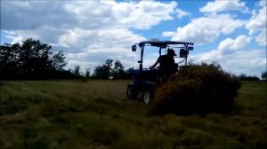 Самодельные Вила Згребалка Волокуша   для сена и соломы на Мототрактор и Минитрактор