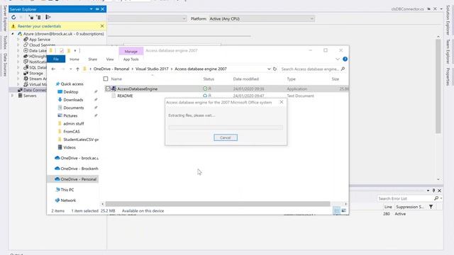The 'Microsoft.ACE.OLEDB.12.0' provider is not registered on the local machine.' - Part 2 смотреть онлайн