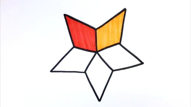 How to draw a star | Как нарисовать звезду | Сурет салу жұлдыз смотреть онлайн