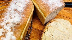 Ароматный домашний хлеб. Всего 3 г свежих дрожжей!