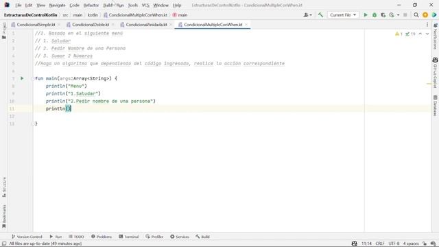 Video Tutorial sobre estructuras de control en Kotlin смотреть онлайн