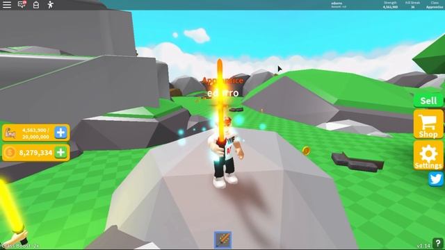 НУБ против ПРО! СИМУЛЯТОР ЛАЗЕРНОГО МЕЧА РОБЛОКС! смотреть онлайн