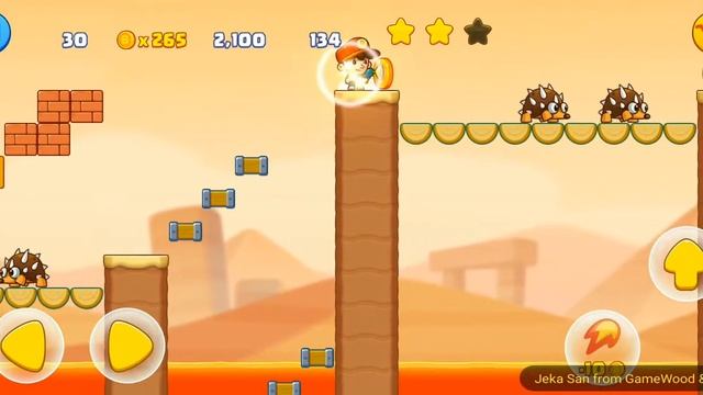 Level 30. Босс № 2. Прохождение игры Super Jack's World — Free Run Game на Android смотреть онлайн