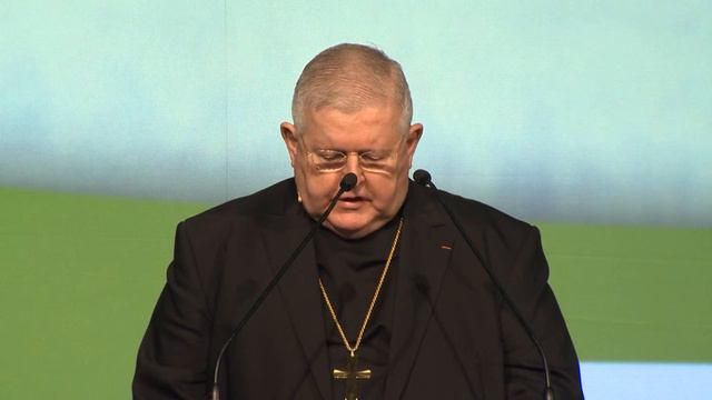 FFA2017 His Excellency Monsignor Alain Paul Lebeaupin Reading Letter From Pope Francis
