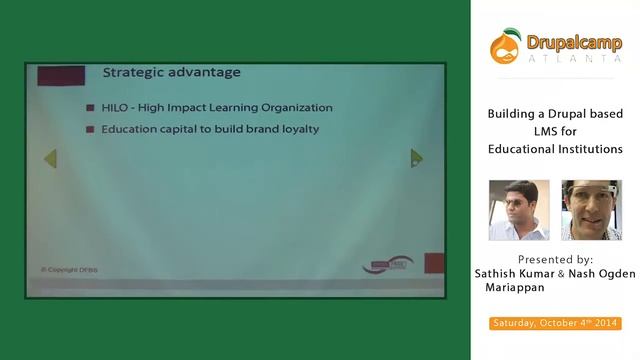 DCATL 2014 - Building a Drupal based LMS for Educational Institutions смотреть онлайн