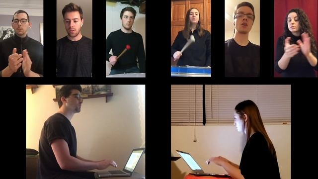 Steve Reich, Typing And Clapping Music, BU Percussion Ensemble In Quarantine