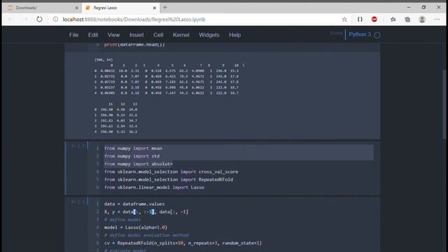 Tutorial Regresi Lasso dengan Python смотреть онлайн
