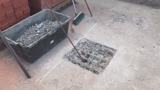 Подготовка под столбы на бетонной плите [2017] смотреть онлайн