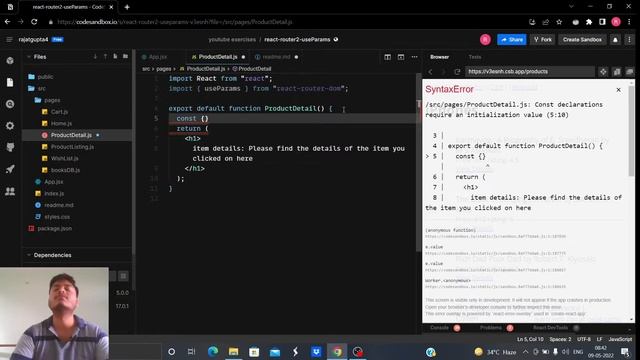 React Router (part 5): useParams смотреть онлайн