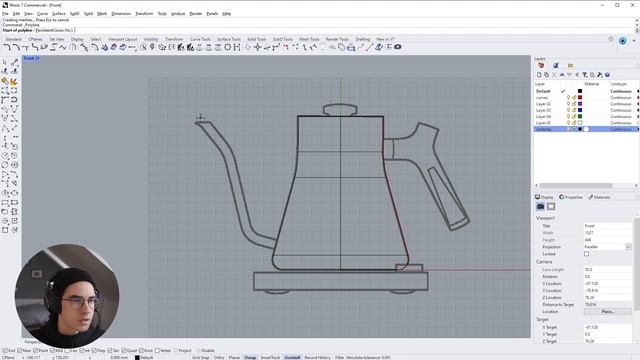 Rhino 7 Product Design Modeling Tutorial Part 1 смотреть онлайн