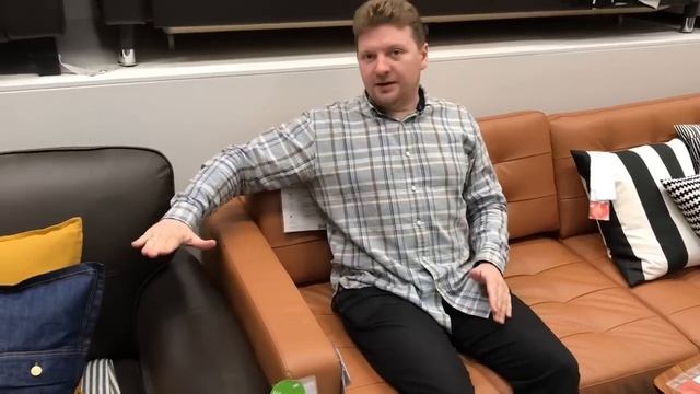 ИКЕА диваны обивка кожа/кожзам/комбинированная кожа #Ikea #IrishkaT смотреть онлайн