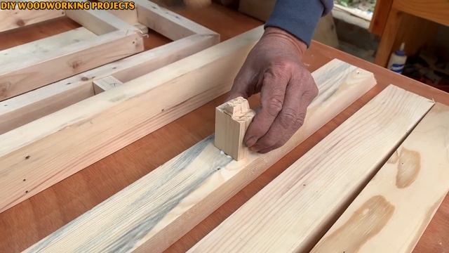 A Simple And Easy Woodworking Idea // Luxury Modern Style Wooden Table   - DIY!