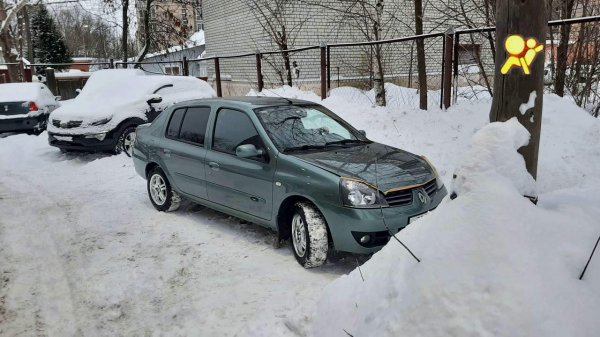 Горит airbag Renault Symbol