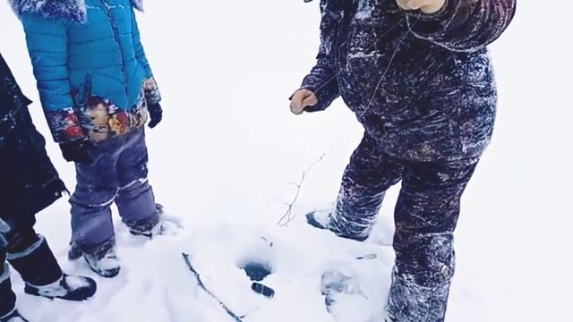 Зимняя рыбалка, щука поймана на живца, самодельная жерлица смотреть онлайн