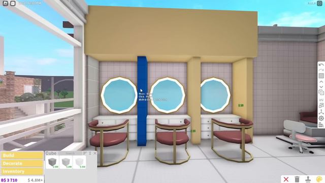 Building a Beauty Parlour + Apartments in Bloxburg!!💄PT. 1 | Panda Builds смотреть онлайн