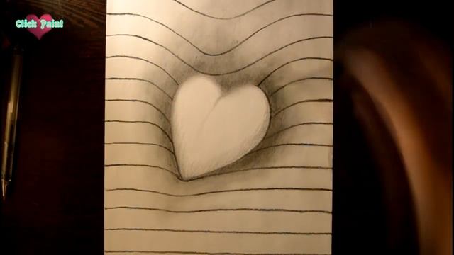 Как нарисовать простой 3D рисунок СЕРДЦЕ карандашом / Easy 3D Drawing Heart смотреть онлайн