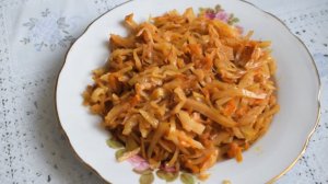 Тушеная капуста. Очень вкусно! Быстро и просто.