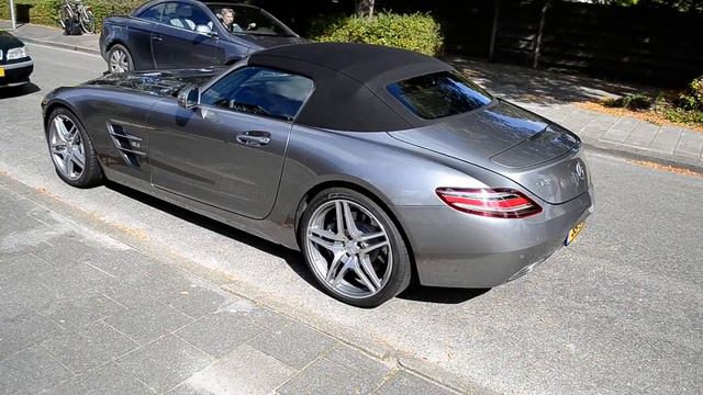 Mercedes Benz SLS Roadster Starts Up And Revs!