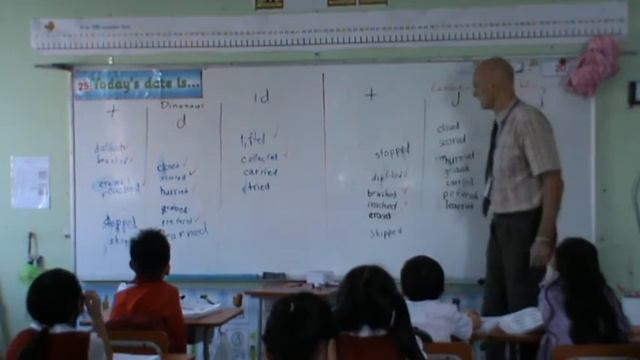 Pronunciation Past Verbs and Board Races Grade 2 Full Class смотреть онлайн