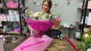 Упаковка букета за 5 минут