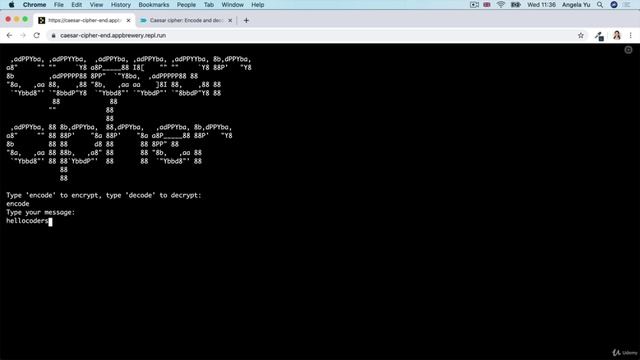 Day 8 - Function Parameters & Caesar Cipher - 1 смотреть онлайн
