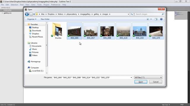 PHP File Based Image Gallery: Styling (1/3) смотреть онлайн