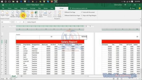 How to use Header and Footer in Microsoft Excel | Link and Text Box. 23