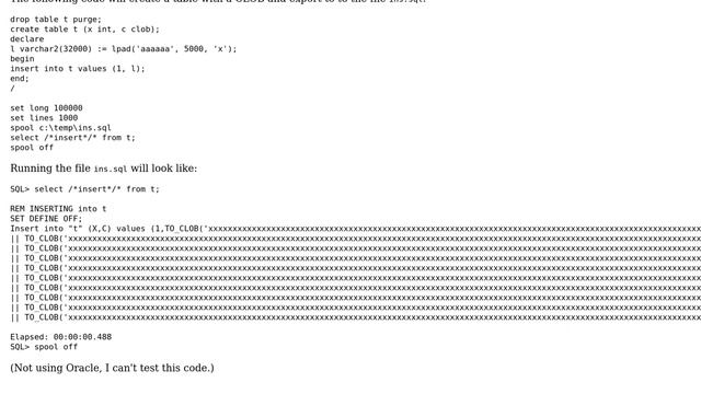Oracle: How to export/dump a table with blob data in a plain text .sql? (3 Solutions!!) смотреть онлайн