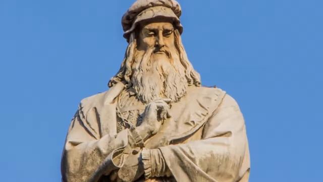 Памятник Леонардо да Винчи | Собор и Ла Скала. Достопримечательности Милана смотреть онлайн