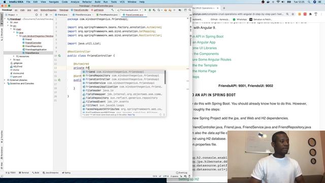 SpringBoot/Angular Tutorial Part 1 - Setup the API in Spring Boot смотреть онлайн