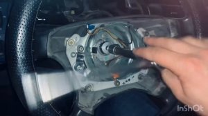 Как Снять Подрулевой шлейф Mercedes-Benz E-Class W210, Кольцо SRS, Шлейф-лента SRS + датчик угла